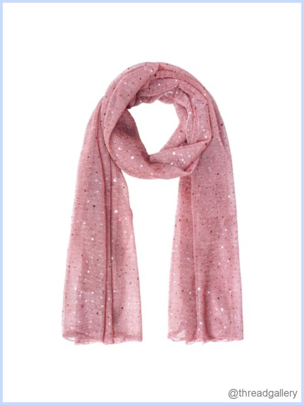Sequin Sheer Chiffon Head Scarf Oversized Bandana Wrap for Women